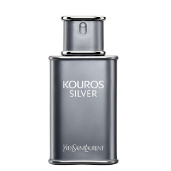 ادو تویلت مردانه ایو سن لوران کوروس سیلور Yves Saint Laurent Kouros Silver Eau De Toilette For Men 100ml
