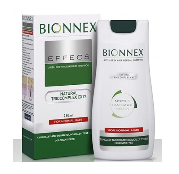 شامپو گیاهی موهای خاکستری و معمولی بایونکس Bionnex Anti-Grey Hair Herbal Shampoo Normal