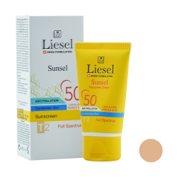 کرم ضد آفتاب لایسل مناسب پوست نرمال تا مختلط SPF50 شماره T2