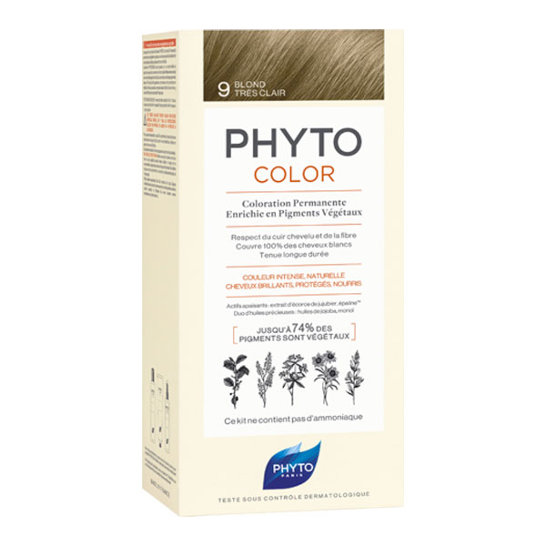 کیت رنگ مو فیتو مدل PHYTO COLOR شماره 9 حجم 50 میلی لیتر