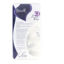 ناخن مصنوعی شاینر مدل طرحدار 3 بعدی بسته بندی 70 عددی