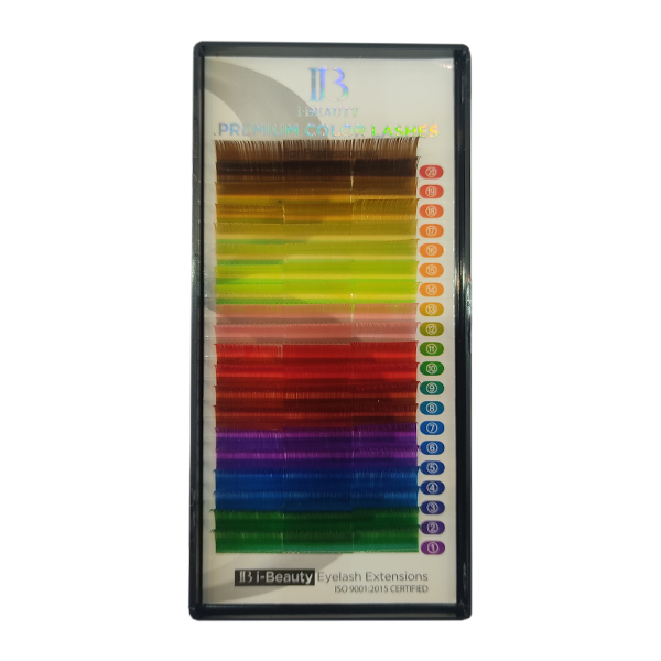 پالت رنگی مژه آی بی با فر CC، ضخامت 0.07 سایز 10،11،12