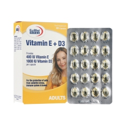 سافت ژل ویتامین ای و د3 یوروویتال