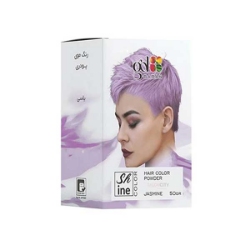 پودر دکلره گلباران رنگی یاسی وزن 50 گرم 