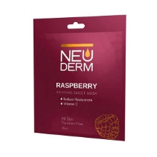ماسک صورت ورقه ای نئودرم NEUDERM مدل  تمشک