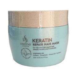 ماسک ترمیم کننده مو کراتین لاوینو laweeno حجم 500 میلی لیتر