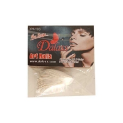 ناخن مصنوعی ورقه ای سر منقاری سفید دالاس مدل 3715