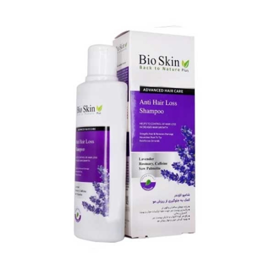 شامپو مو لاوندر تقویت کننده و ضد ریزش مو بیو اسکین حجم 200 میلی لیتر