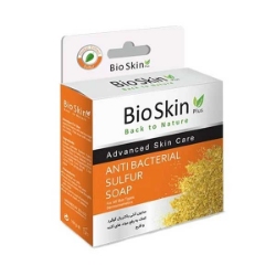 صابون بیو اسکین مدل آنتی باکتریال حاوی گوگرد وزن 100 گرم