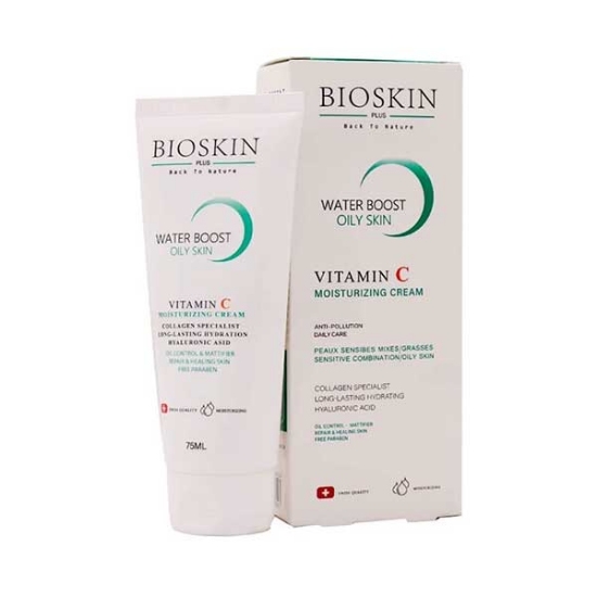 کرم آبرسان بیو اسکین مناسب پوست چرب حجم 75 میلی لیتر