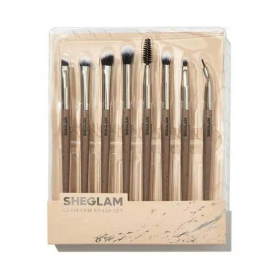 ست براش SHEGLAM مدل GLAM FAM بسته 8 عددی