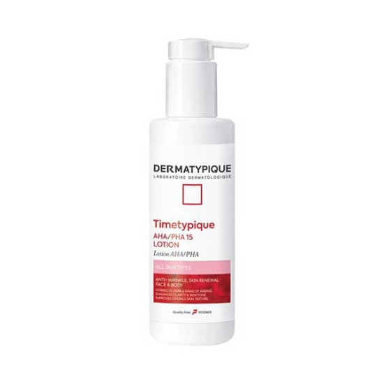 لوسیون لایه بردار AHA/PHA 15% درماتیپیک مدل تایم تیپیک حجم 250 میلی لیتر