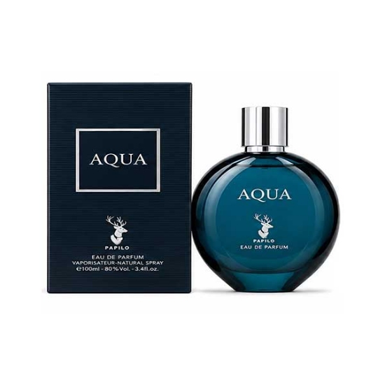 ادوپرفیوم مردانه پاپیلو مدل AQUA با رایحه (آکوا بولگاری) حجم 100 میلی لیتر