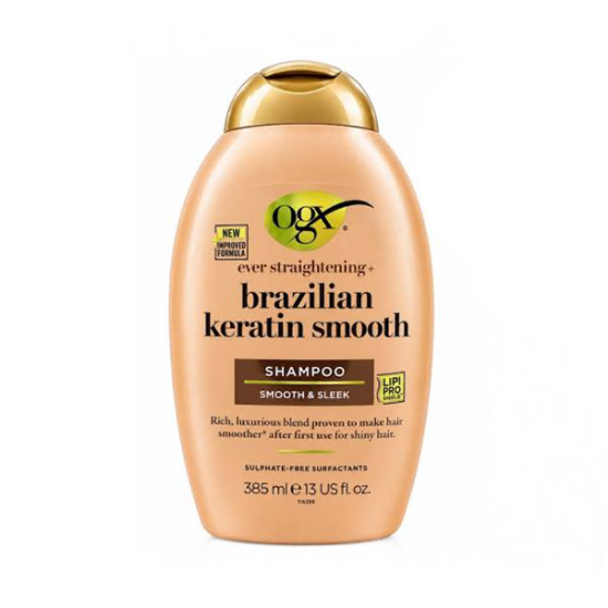 شامپو مو او جی ایکس ogx مدل  کراتین برزیلی Brazilian Keratin حجم 385 میلی لیتر